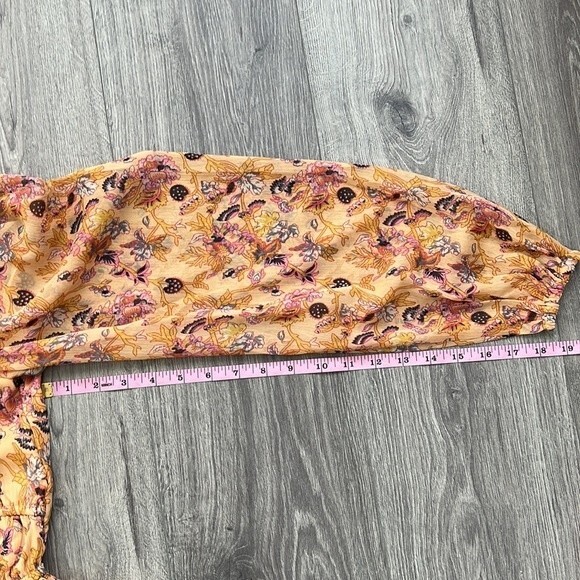 WALTER BAKER Myka Blouse Size Small Orange Floral Cottagecote Boho Coquette NWT - Picture 12 of 12